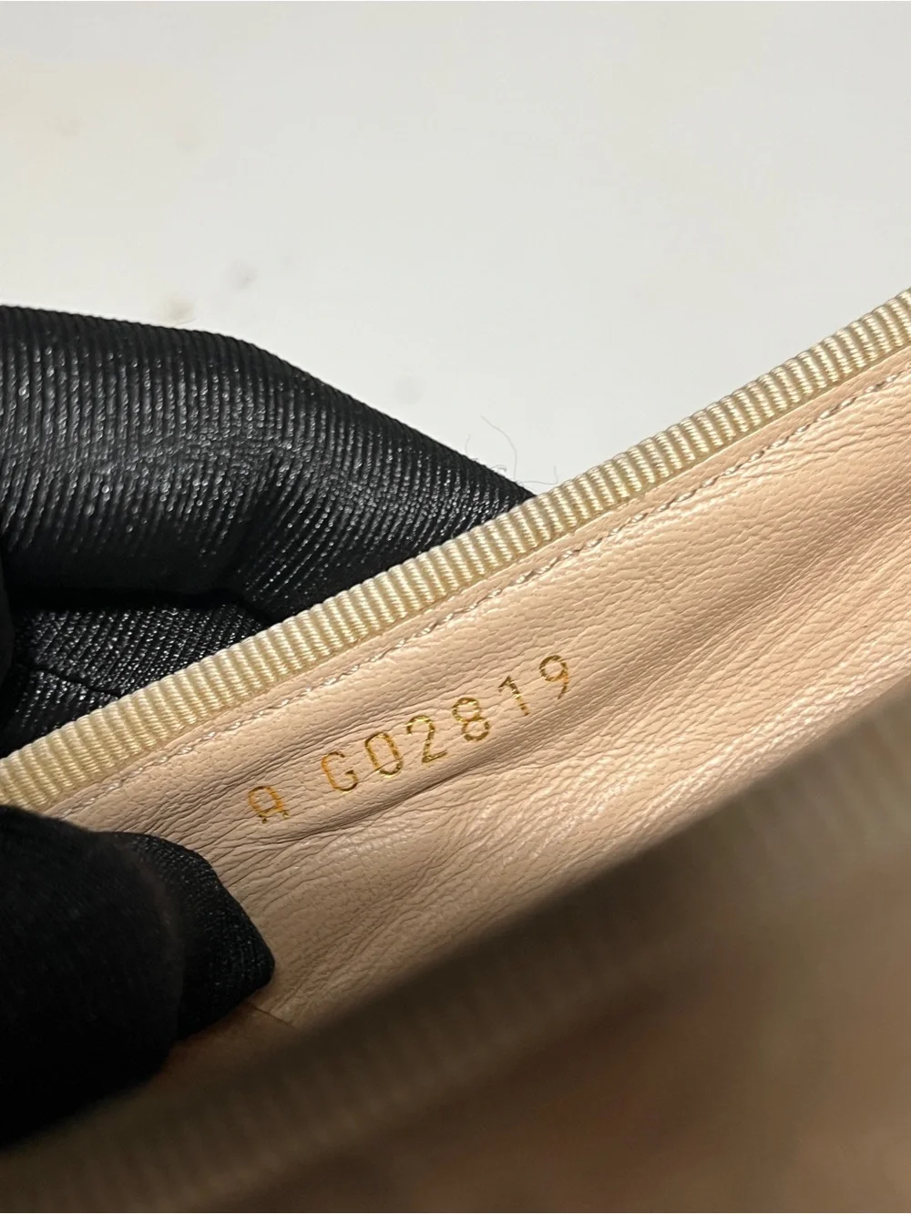Chanel Metallic gold Nude Ballet Flats